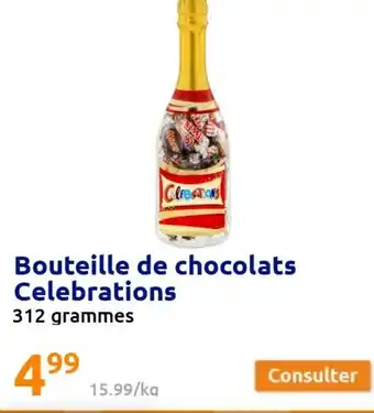 Action Bouteille de Chocolats Celebrations offre