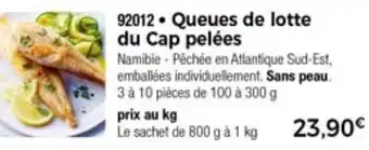 Thiriet Queues De Lotte Du Cap Pelées offre