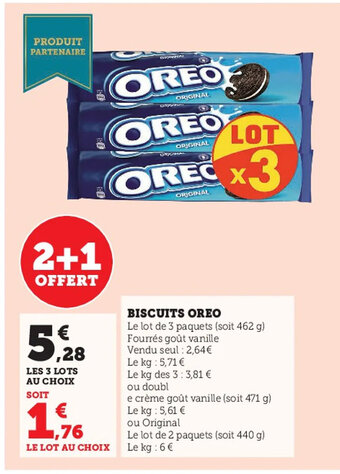 Super U Biscuits Oreo offre