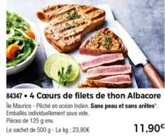 Thiriet 4 Cœurs De Filets De Thon Albacore offre