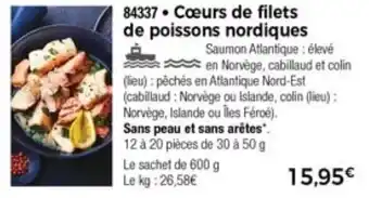 Thiriet Cœurs De Filets De Poissons Nordiques offre