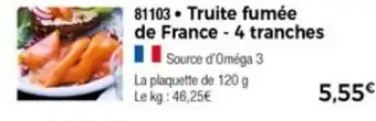 Thiriet Truite Fumée De France offre