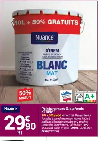 Peinture Murs & Plafonds Xtrem