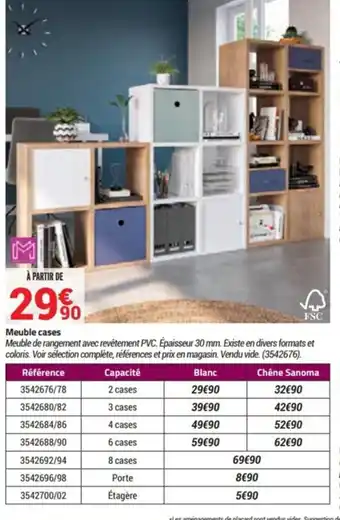 Bricorama Meuble Cases offre