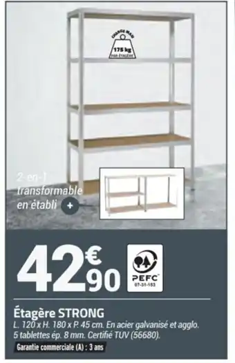 Bricorama Etagere Strong offre