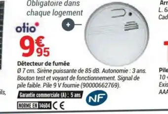 Bricorama Detecteur de Fumee offre