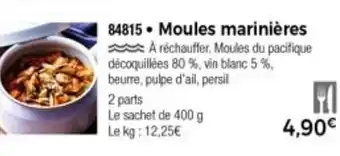 Thiriet Moules Marinières offre