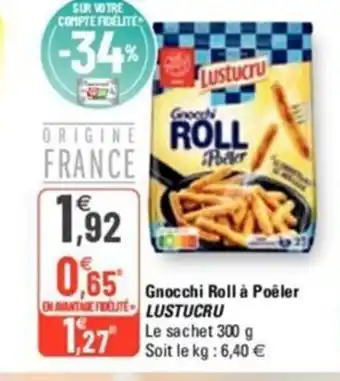 Gnocchi Roll à Poêler Lustucru