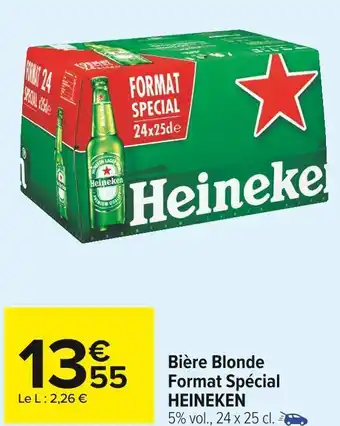 Carrefour Market Heineken bière blonde format spécial offre