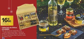 Carrefour Market Les bories coffret bois des délices offre