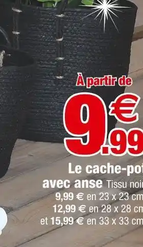 Bazarland Le cache-pot avec anse offre