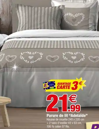 Bazarland Parure de lit adelaïde offre