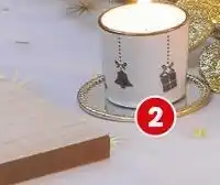 Bazarland La bougie pot en verre décoré offre