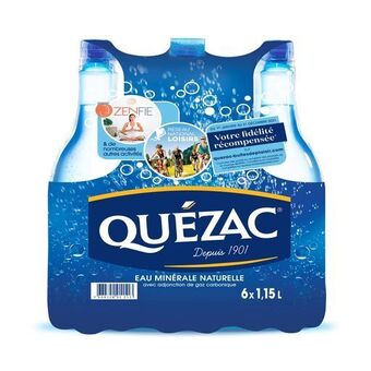 Auchan Eau minérale gazeuse quézac offre