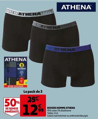 Auchan Boxers homme athena offre