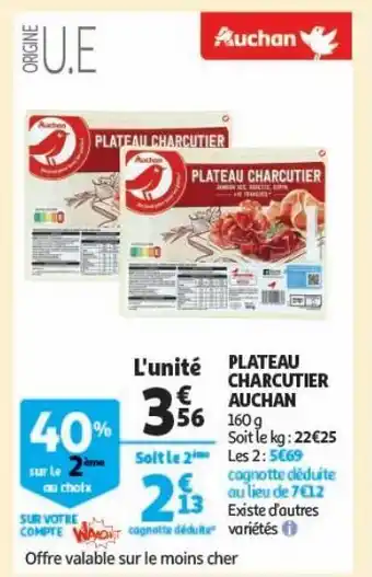 Auchan Supermarché Plateau charcutier auchan offre