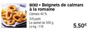 Thiriet Beignets De Calmars à La Romaine offre