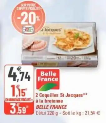 2 Coquilles St Jacques** A La Bretonne Belle France
