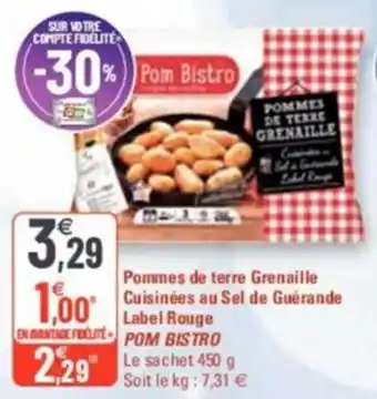 G20 Pommes De Terre Grenaille Cuisinees Au Sel De Guerande Label Rouge Pom Bistro offre