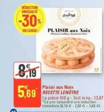 Plaisir aux noix recette lenĂŽtre