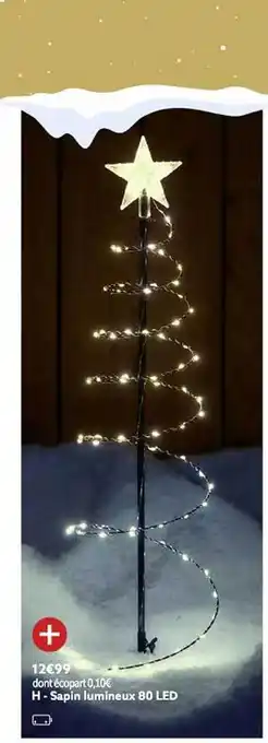 Gifi Sapin lumineux 80 led offre