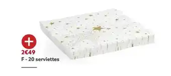 Gifi 20 serviettes offre