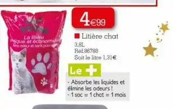 Kandy Litière chat offre