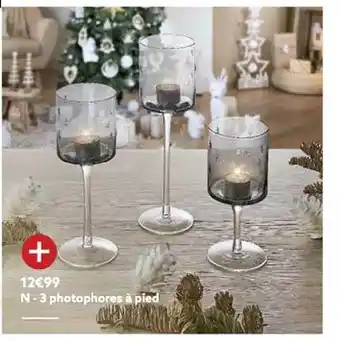 3 photophores à pied