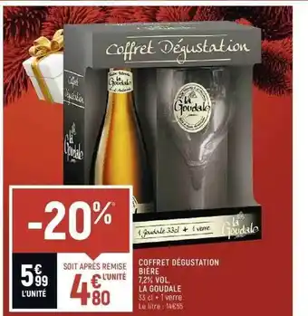 Spar Coffret dégustation bière 7,2% vol la goudale offre