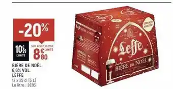 Spar Bière de noël 6,6% vol leffe offre