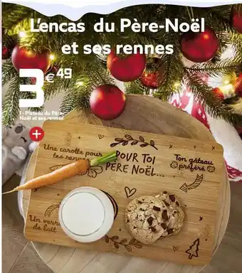 Gifi Plateau du père noël et ses rennes offre