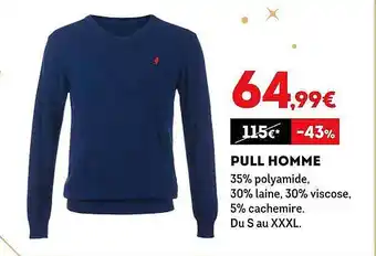 Sport 2000 Pull homme offre