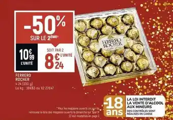 Spar Ferrero rocher offre