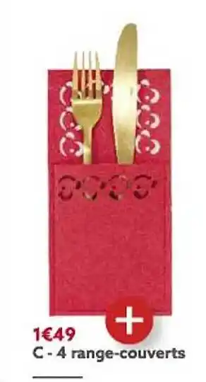 Gifi 4 range-couverts offre