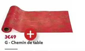 Gifi Chemin de table offre