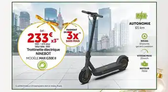 Roady Trottinette électrique ninebot modèle max g30e ii offre