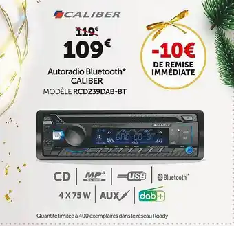 Roady Autoradio bluetooth caliber offre