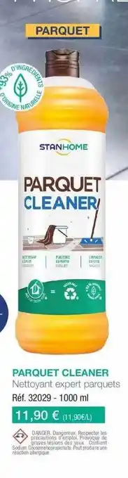 Stanhome Parquet cleaner nettoyant expert parquets offre