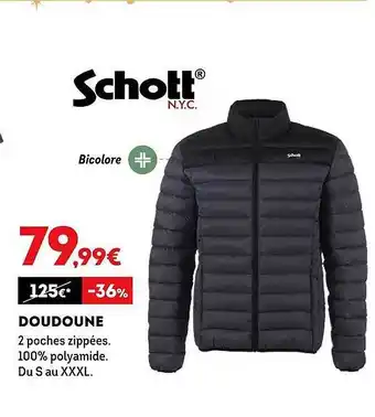 Sport 2000 Doudoune schott offre