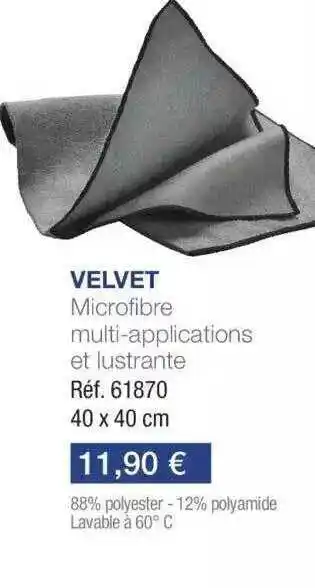 Stanhome Velvet microfibre multi-applications et lustrante offre