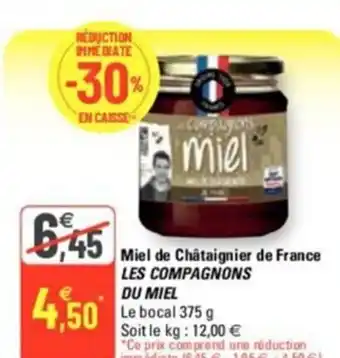 G20 Miel De Chataignier De France Les Compagnons Du Miel offre