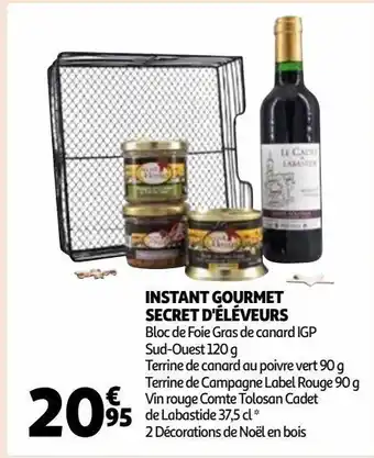 Auchan Instant gourmet secret d'éléveurs offre