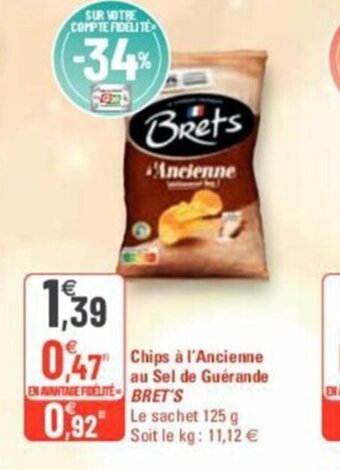 G20 Chips A L'Ancienne Au Sel De Guerande Bret's offre