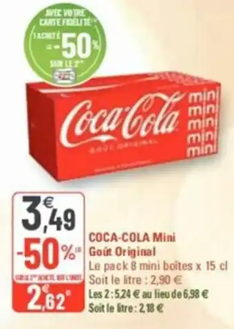 G20 Coca-Cola Mini Gour Original offre
