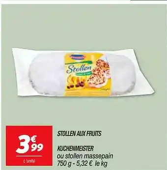 Netto Stollen aux fruits kuchenmeister offre