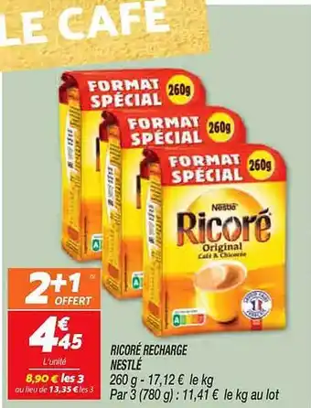 Netto Ricoré recharge nestlé offre
