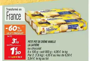 Netto Petit pot de crème vanille la laitière offre