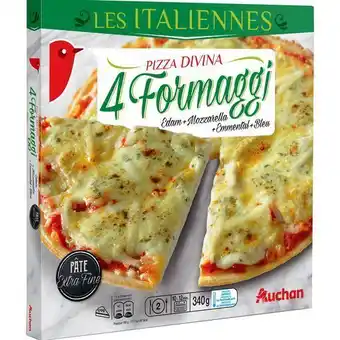 Auchan Pizza 4 formaggi surgelée auchan offre