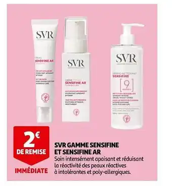 Auchan Svr gamme sensifine et sensifine ar offre
