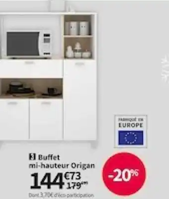 Conforama Buffet mi-hauteur origan offre